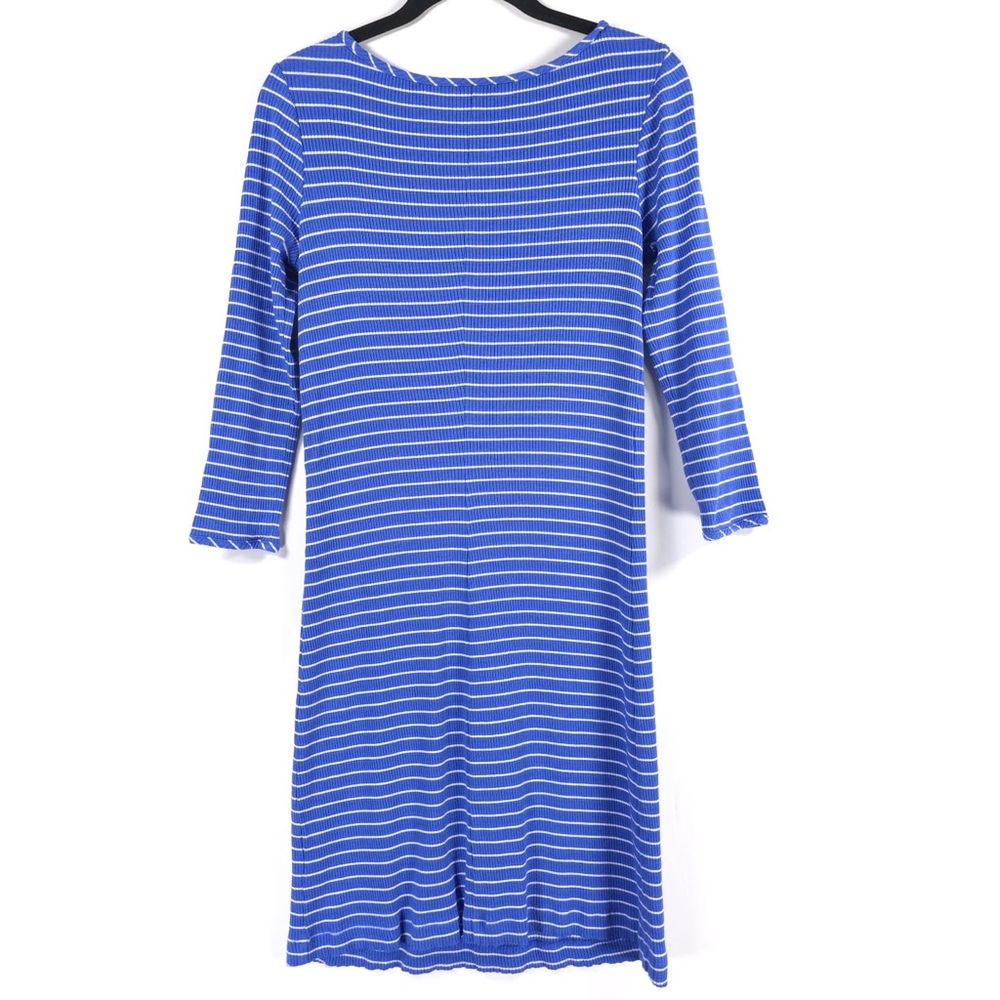 Lilly Pulitzer MARLOWE BECKON Blue BREEZE Striped Rib Knit Dress Crochet SMALL - Picture 9 of 15
